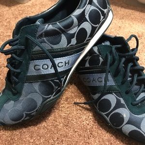 Navy blue COACH shoes
